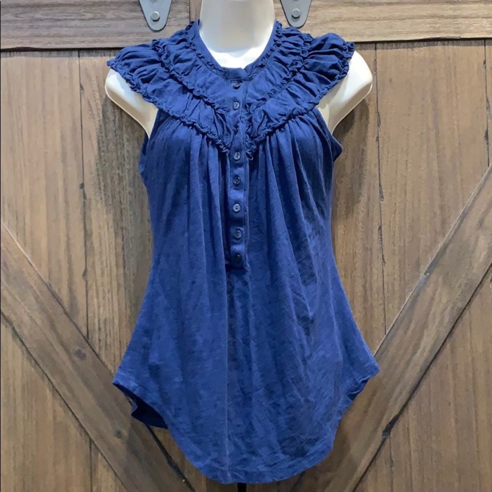 pretty blue shirt by Little Yellow Button, Sz M